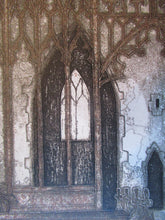 Load image into Gallery viewer, Valerie Thornton 1981 Etching Church Interior Barking Suffolk
