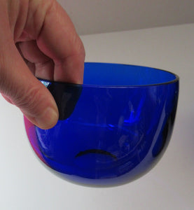 Set of Four 19th Century Antique Bristol Blue Fingers Bowls
