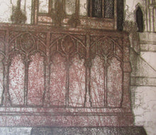 Load image into Gallery viewer, Valerie Thornton 1981 Etching Church Interior Barking Suffolk
