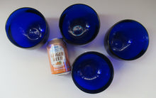 Load image into Gallery viewer, Set of Four 19th Century Antique Bristol Blue Fingers Bowls
