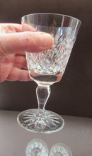 Load image into Gallery viewer, Set of 6 Vintage Glenshee Edinburgh Crystal Vintage White Wine Glasses
