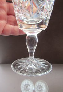 Set of 6 Vintage Glenshee Edinburgh Crystal Vintage White Wine Glasses