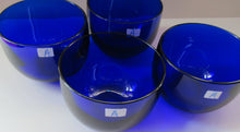 Load image into Gallery viewer, Set of Four 19th Century Antique Bristol Blue Fingers Bowls

