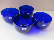 Load image into Gallery viewer, Set of Four 19th Century Antique Bristol Blue Fingers Bowls
