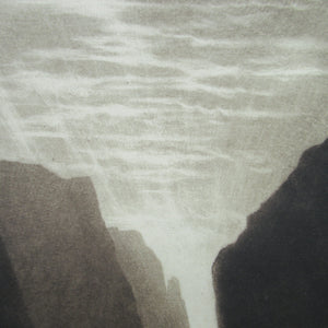 Alfred Richard Blundell (1883 - 1968). Stunning MEZZOTINT View of Cheddar Gorge