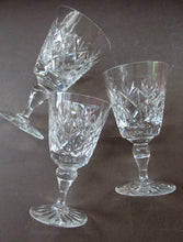 Load image into Gallery viewer, Set of 6 Vintage Glenshee Edinburgh Crystal Vintage White Wine Glasses
