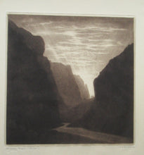 Load image into Gallery viewer, Alfred Richard Blundell (1883 - 1968). Stunning MEZZOTINT View of Cheddar Gorge
