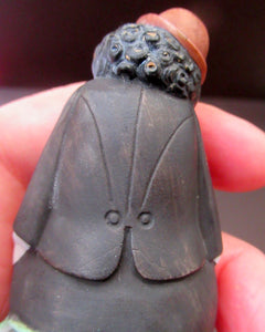 1920s Antique Porcelain Match Holder by Schafer & Vater. CHARLIE CHAPLIN