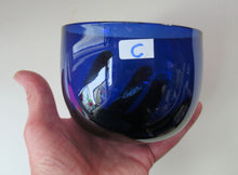 Load image into Gallery viewer, SINGLE 19th Century Antique Bristol Blue Fingers Bowl
