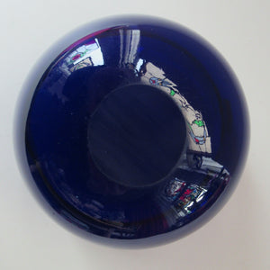 SINGLE 19th Century Antique Bristol Blue Fingers Bowl