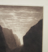 Load image into Gallery viewer, Alfred Richard Blundell (1883 - 1968). Stunning MEZZOTINT View of Cheddar Gorge
