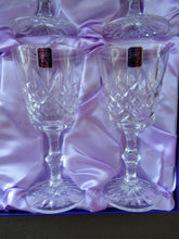 Load image into Gallery viewer, Boxed Set of Six Edinburgh Crystal Goblets. 1980s Lomond Pattern
