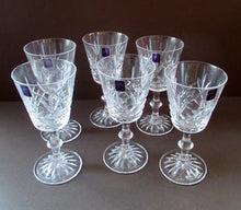 Load image into Gallery viewer, Boxed Set of Six Edinburgh Crystal Goblets. 1980s Lomond Pattern
