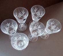 Load image into Gallery viewer, Boxed Set of Six Edinburgh Crystal Goblets. 1980s Lomond Pattern
