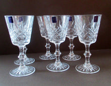 Load image into Gallery viewer, Boxed Set of Six Edinburgh Crystal Goblets. 1980s Lomond Pattern
