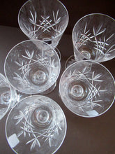 Load image into Gallery viewer, Boxed Set of Six Edinburgh Crystal Goblets. 1980s Lomond Pattern
