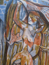 Load image into Gallery viewer, Edward Gage Colour Lithograph Queen of Birds 1950s
