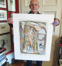 Load image into Gallery viewer, Edward Gage Colour Lithograph Queen of Birds 1950s
