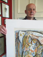 Load image into Gallery viewer, Edward Gage Colour Lithograph Queen of Birds 1950s

