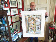 Load image into Gallery viewer, Edward Gage Colour Lithograph Queen of Birds 1950s
