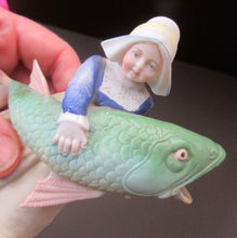 Load image into Gallery viewer, Schafer &amp; Vater Figurine. Dutch Girl Carrying a Massive Fish
