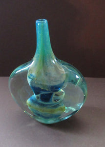 1970s  Medina Lollipop Vase. 7 inches. Signed