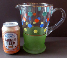 Load image into Gallery viewer, 1950s Polka Dot Glass Lemonade Set
