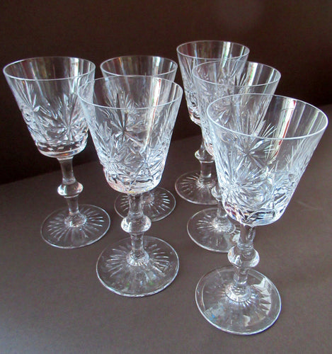 1950s Edinburgh Crystal Star of Edinbugh Glasses