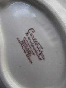 Carlton Ware Small Plates 1950s Brown Windswept Pattern