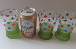 1950s Polka Dot Glass Lemonade Set