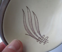 Load image into Gallery viewer, Carlton Ware Small Plates 1950s Brown Windswept Pattern
