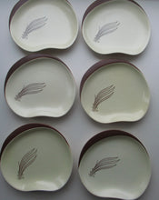 Load image into Gallery viewer, Carlton Ware Medium Plates 1950s Brown Windswept Pattern
