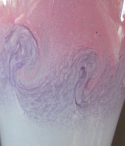 1950s Perthshire Vasart Glass Vase. Vintage Scottish Glass