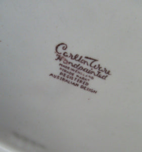 Carlton Ware Medium Plates 1950s Brown Windswept Pattern
