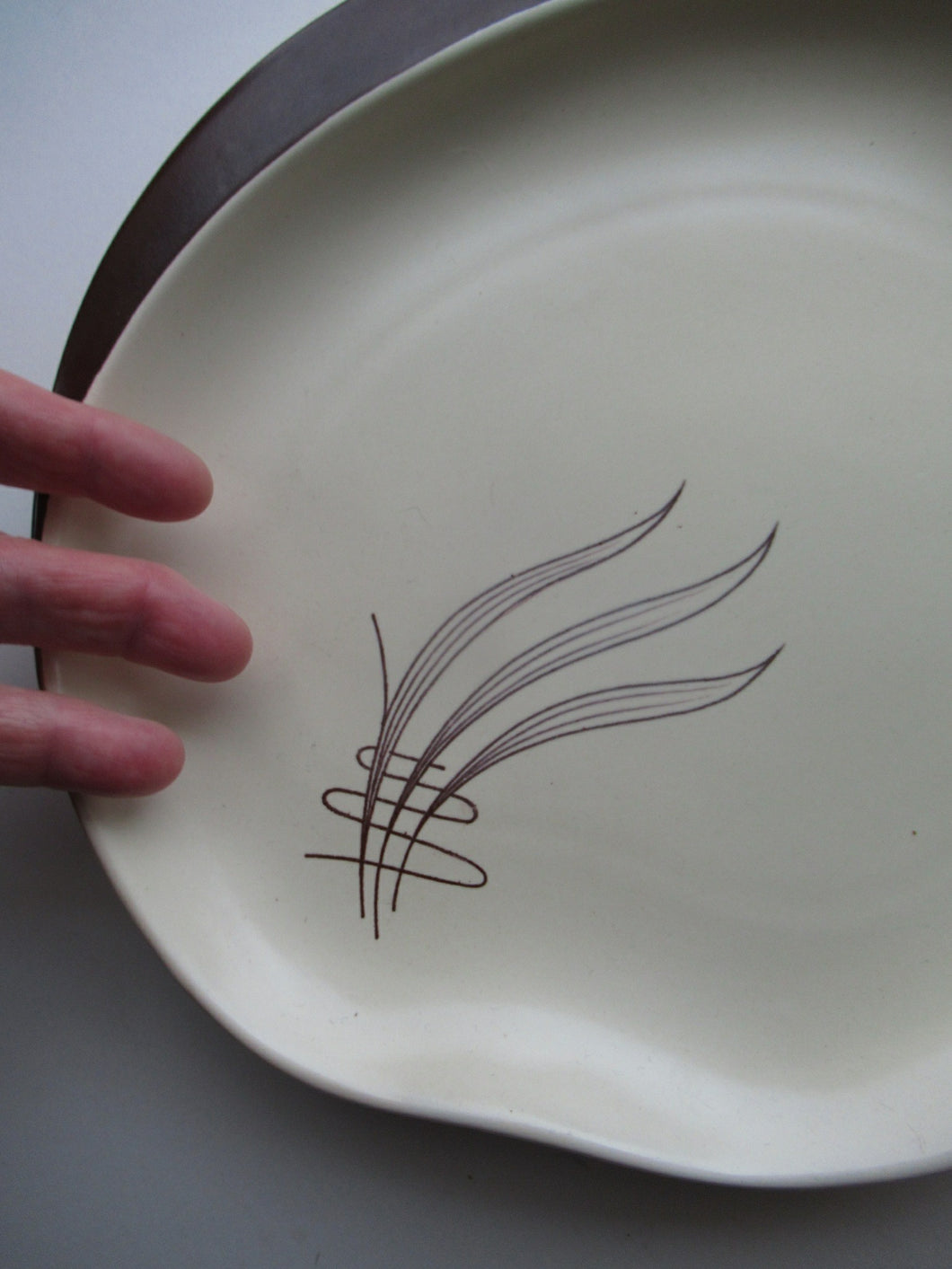 Carlton Ware Windswept Large Plate 1950s Australian Design