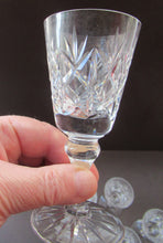 Load image into Gallery viewer, Set of Six Edinburgh Crystal Glenshee Sherry Glasses Vintage 1960s
