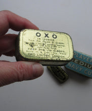 Load image into Gallery viewer, Three Vintage Advertising Tins: Players, Oxo and Cave&#39;s Golf Tape
