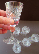 Load image into Gallery viewer, Set of Six Edinburgh Crystal Glenshee Sherry Glasses Vintage 1960s
