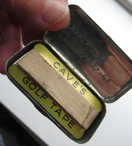 Three Vintage Advertising Tins: Players, Oxo and Cave's Golf Tape