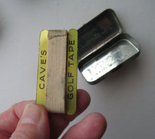 Load image into Gallery viewer, Three Vintage Advertising Tins: Players, Oxo and Cave&#39;s Golf Tape
