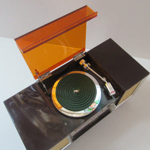 Kitsch 1960s Musical Japanese Jewellery Box: Radiogram Shape