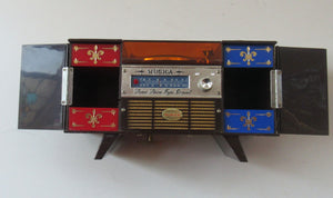 Kitsch 1960s Musical Japanese Jewellery Box: Radiogram Shape