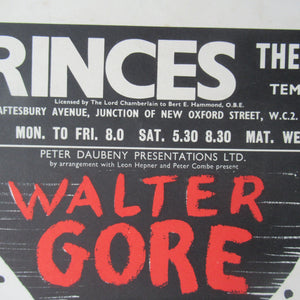 1950s Princes Theatre Ballet Poster for the Walter Gore Ballet