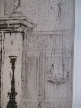 Load image into Gallery viewer, LISTED ARTIST: William Walcot (1874 - 1943). Large Etching entitled &quot;The Atrium to a House of a Patrician, Rome&quot;. Signed in Pencil

