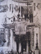 Load image into Gallery viewer, LISTED ARTIST: William Walcot (1874 - 1943). Large Etching entitled &quot;The Atrium to a House of a Patrician, Rome&quot;. Signed in Pencil

