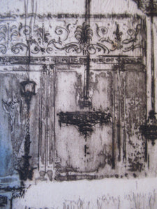 LISTED ARTIST: William Walcot (1874 - 1943). Large Etching entitled "The Atrium to a House of a Patrician, Rome". Signed in Pencil