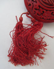 Load image into Gallery viewer, Vintage Chinese Cinnabar Happiness Necklace
