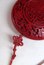 Load image into Gallery viewer, Vintage Chinese Cinnabar Happiness Necklace
