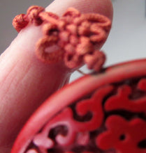 Load image into Gallery viewer, Vintage Chinese Cinnabar Happiness Necklace
