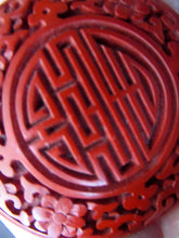 Load image into Gallery viewer, Vintage Chinese Cinnabar Happiness Necklace
